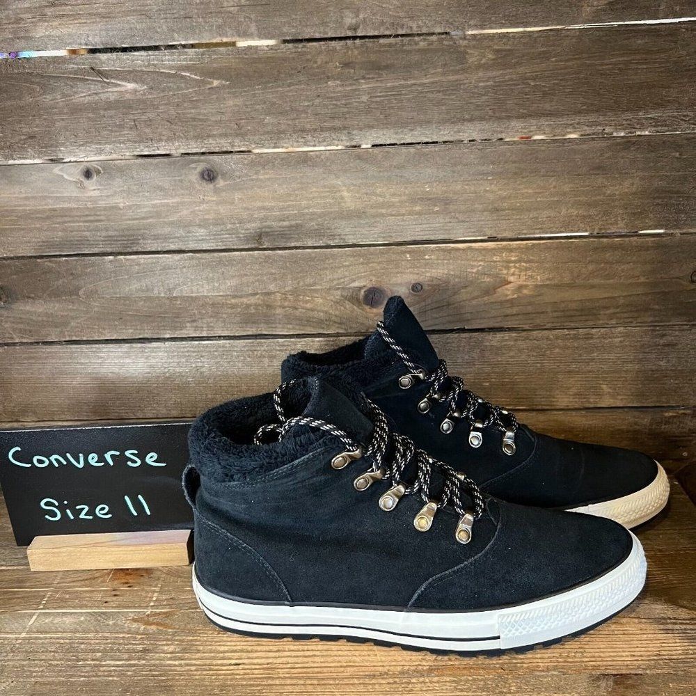 Womens Converse CT Allstar Ember Hi Top Black Egret Boots Sneakers Size 11 M GUC